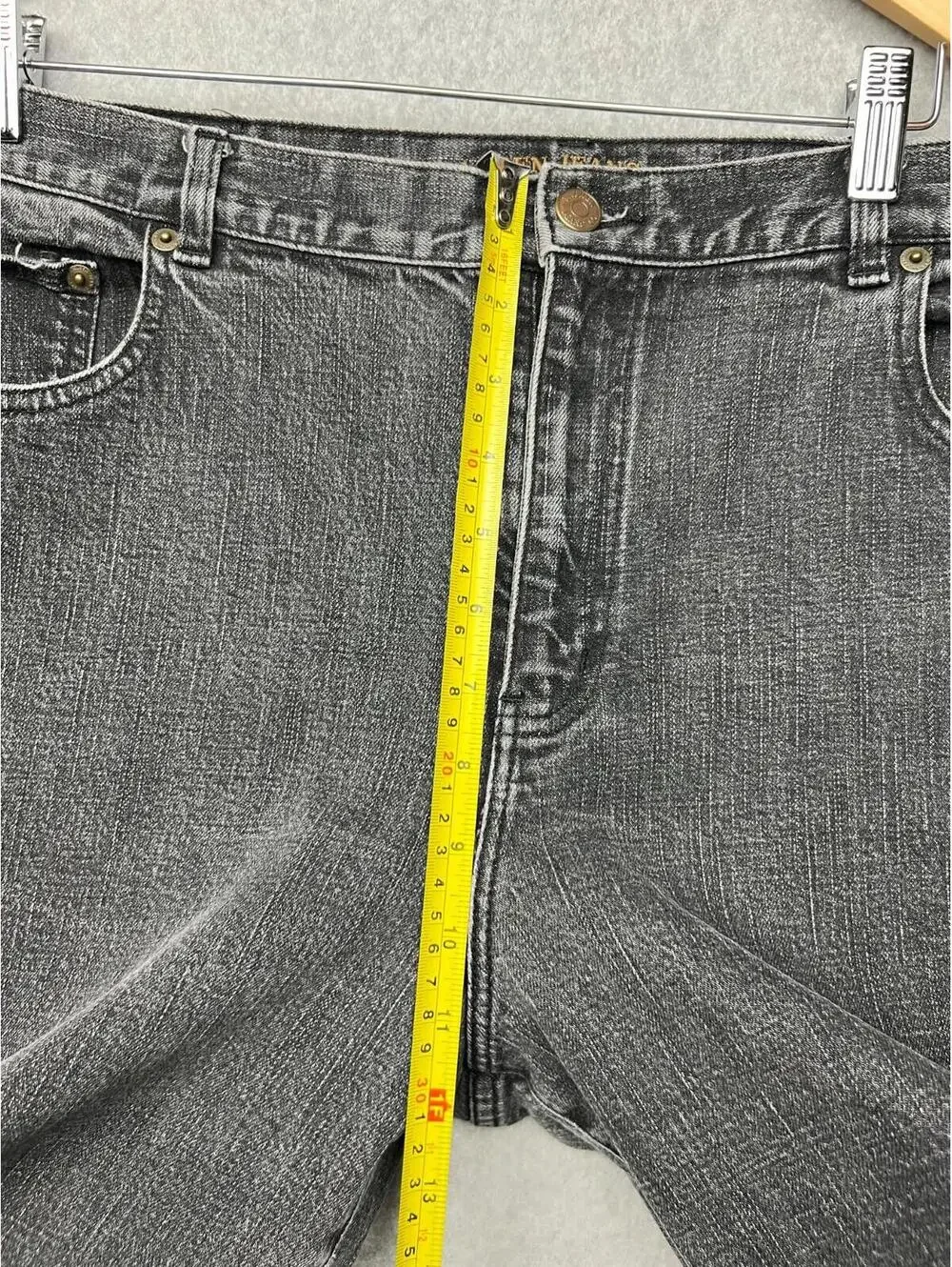 Lauren Ralph Lauren Denim Straight Leg Jeans Womens Plus 18W Black Classic